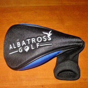 Albatross Golf Club Head Cover - Black Blue Soft Cover Elite Quality Golf Cover
